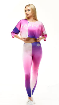 lookingperfect.fashion Cathedral / Set CATHEDRAL - CROP TSHIRT & HIGH WAIST LEGGINGS SET