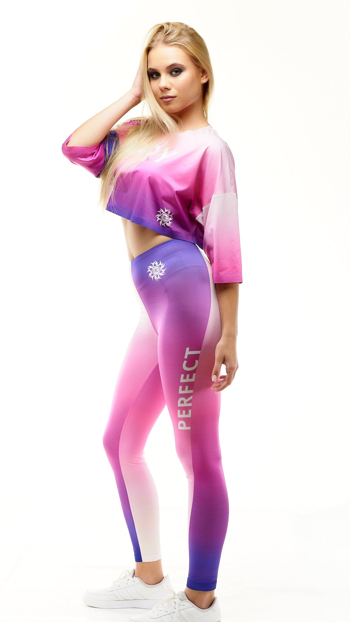 lookingperfect.fashion Cathedral / Set CATHEDRAL - CROP TSHIRT & HIGH WAIST LEGGINGS SET