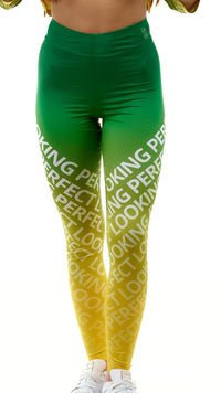 lookingperfect.fashion Shining Moss / Leggings HIGH WAIST LEGGINGS - SHINING MOSS