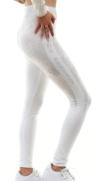 lookingperfect.fashion White Line / Leggings HIGH WAIST LEGGINGS - WHITE LINE