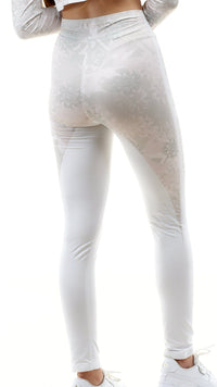 lookingperfect.fashion White Line / Leggings HIGH WAIST LEGGINGS - WHITE LINE