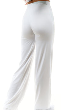 lookingperfect.fashion Crystal / Pants HIGH WAIST WIDE LEG PANTS - CRYSTAL