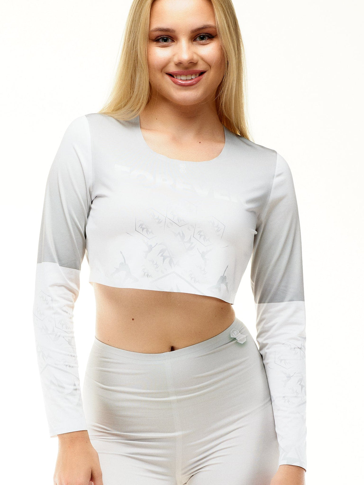 lookingperfect.fashion Royal Grey / T-shirt REGULAR FIT CROP TSHIRT (LONG SLEEVE) - ROYAL GREY