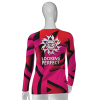 lookingperfect.fashion Why Not / T-shirt / Diva REGULAR FIT TSHIRT (LONG SLEEVE) - ROUGE 3848