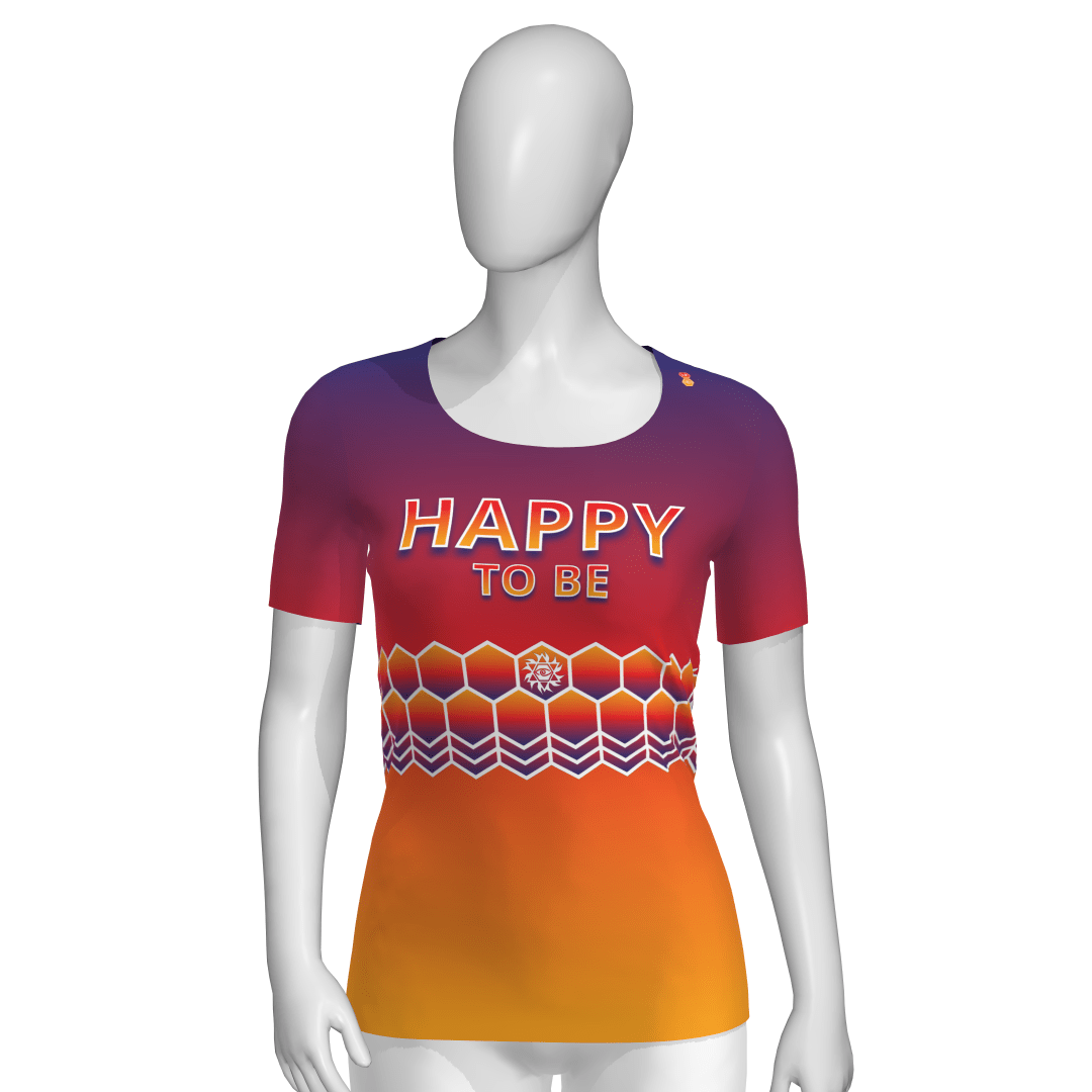 lookingperfect.fashion Happy To Be / T-shirt / Sunset REGULAR FIT TSHIRT (SHORT SLEEVE) - SUNSET 364